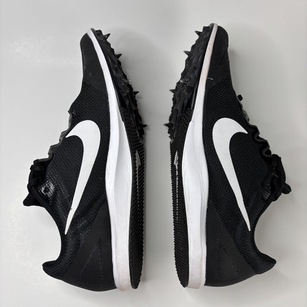 Nike Zoom Rival D 10 Black/White-Volt spikes 907567-017 Women's Size 9 Medium - Picture 5 of 13